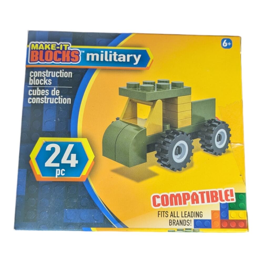 Make-It Blocks Military 24 pc
Brand New Factory Sealed Compatible Brand